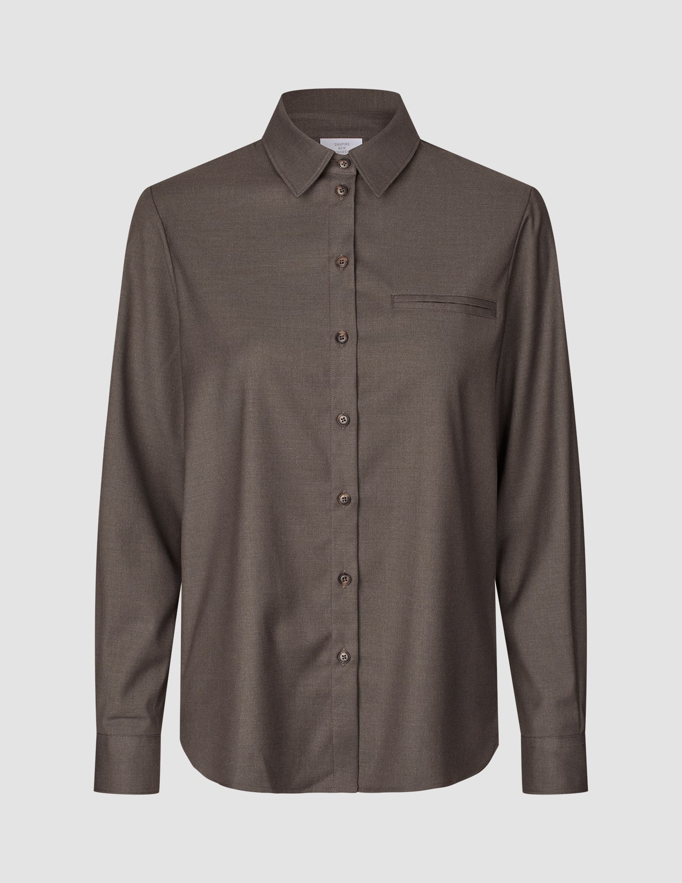 Women's Skye Shirt Dark Chestnut Melange